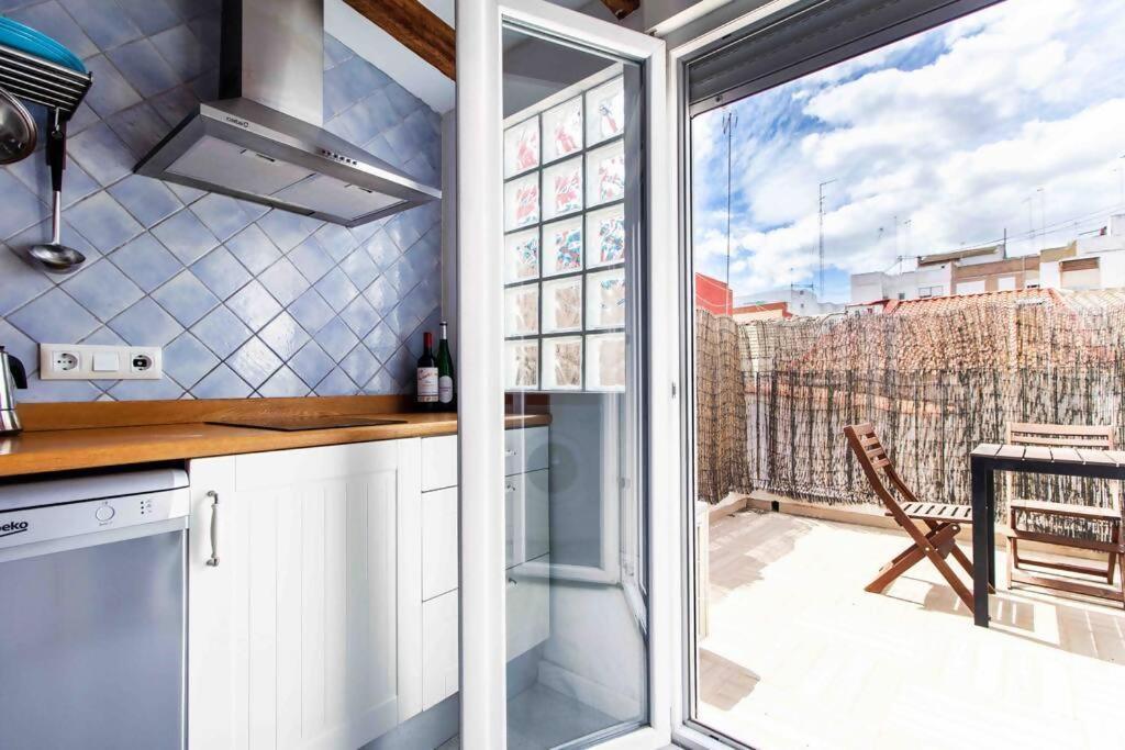 ולנסיה Estudio Para Parejas Con Terraza En La Playa מראה חיצוני תמונה